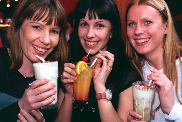 Break for the Border opened on Lower Briggate. Pictured are Harvey Nicks staff Christine Wade, Ruth Williams and Jane Campy enjoying a cocktail after work.
