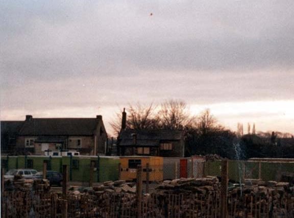 Construction of Morrison's Supermarket on the site of Cassfield Mills, located off Otley Road. This view shows the area as building was about to commence