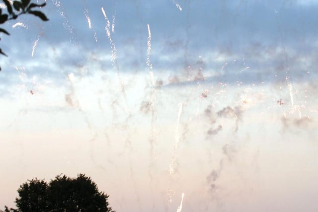 Fireworks at the Preston Military Show at Fulwood Barracks