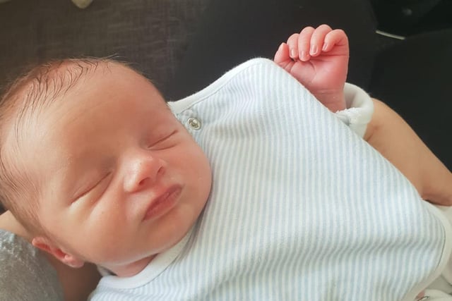 Lucy and Sam Robinson, from Cleveleys, are the proud parents of Jak who was born march 26, weighing 6lb.