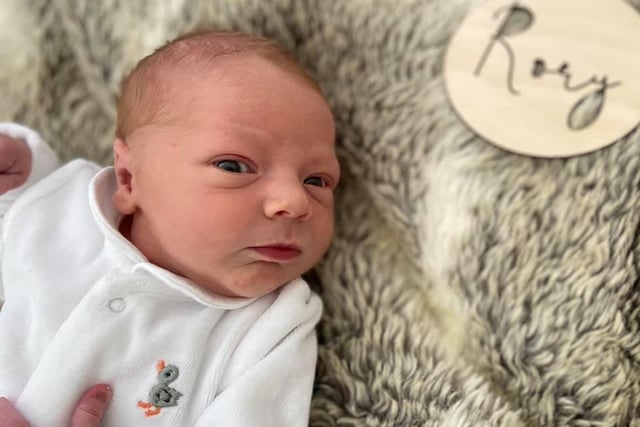 Laura Flanagan and Richard Gleeson welcomed little Rory, weighing 7lb 15oz, to the world on March 31.