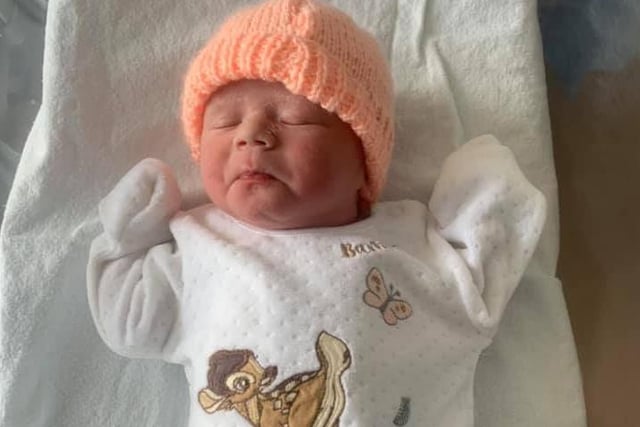 Maisie Rose, was born on the first day of lockdown (March 23) weighing 6lb 5oz. Thanks to Jamie Leekye, from Lytham, for sharing this lovely picture.