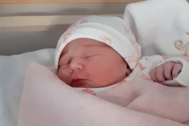 Congratulations to Danielle Mclardie, from Fleetwood, on the birth of Jorgie who came into the world on March 25, weighing 7lb 13oz.