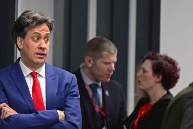 Doncaster North Labour candidate Ed Miliband at the count for the December 2019 General Election, pictured. Picture: Marie Caley