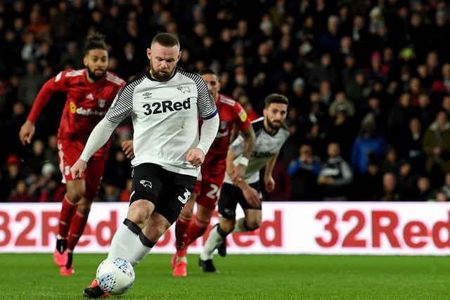 Rooney is not going to stop United getting promoted on his own but aside from the date with Fulham, the trip to Derby County on July 18 is another stand-out fixture. Photo by Ross Kinnaird/Getty Images.