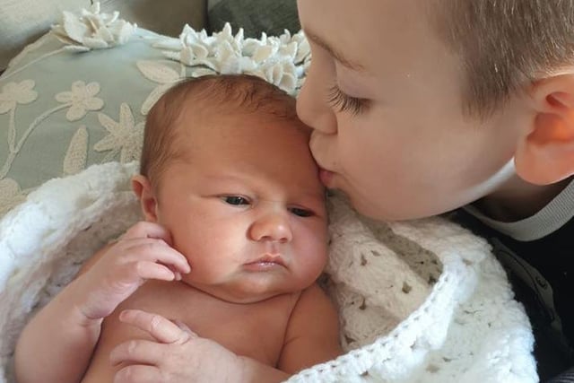 Thanks to mum and dad Melissa and Michael Openshaw, from Cleveleys, for this picture of proud big brother Joseph with Eloise, who was born on April 27 weighing 8lb 5oz.