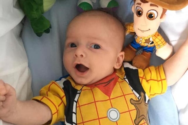 Toy Story fan Daniel was born on April 30 weighing 6lb 12oz.
Thanks to Christine Marsden, from South Shore for sharing.
