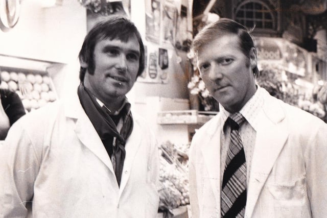 Do you remember these traders? Butcher Jack Williamson and fruiterer Alan Brown.