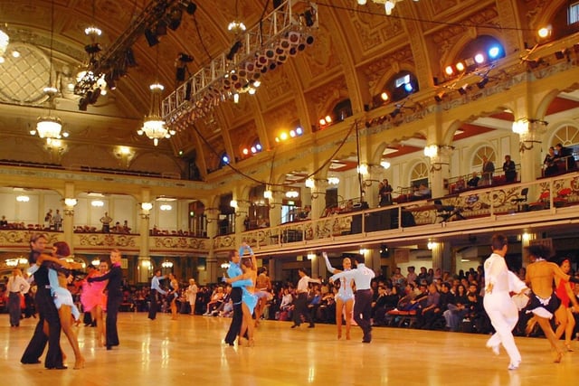 A packed dancefloor during Blackpool Dance Festival at the Winter Gardens in the resort