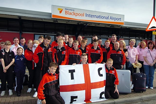 Thornton Cleveleys FC Under 14 team jetted off to Barcelona from Blackpool Airport on a week-long trip to Spain