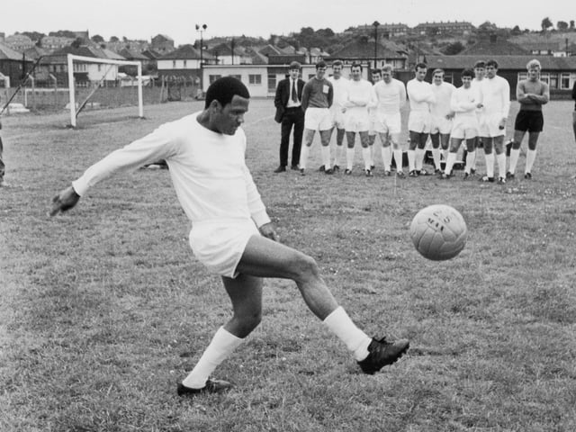 Albert Johanneson during pre-season training in August 1968.