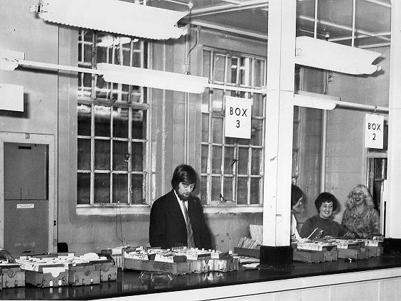 Inside the old Halifax employment exchange pictured in 1971.