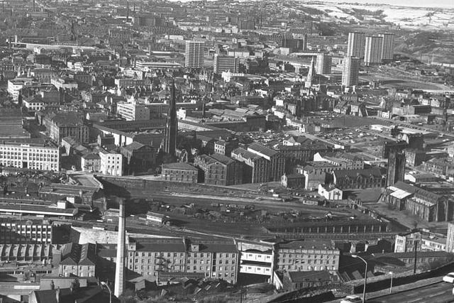 Looking over Halifax from Beacon Hill back in 1974.