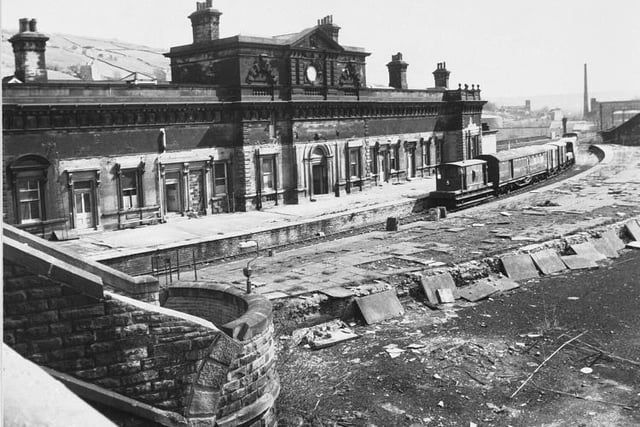 Halifax, railway station back in 1979.