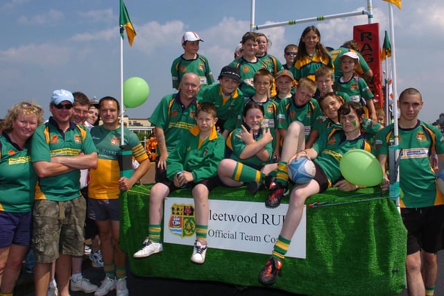 Fleetwood Rugby Club float, 2010