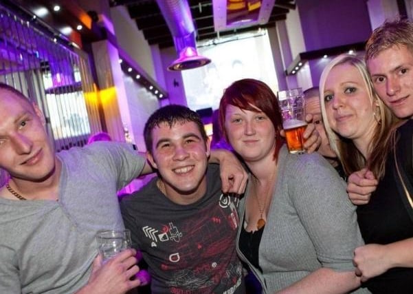 Gemma, Kelsey, Dane, Richard and Luke at Bar Fusion in 2010.