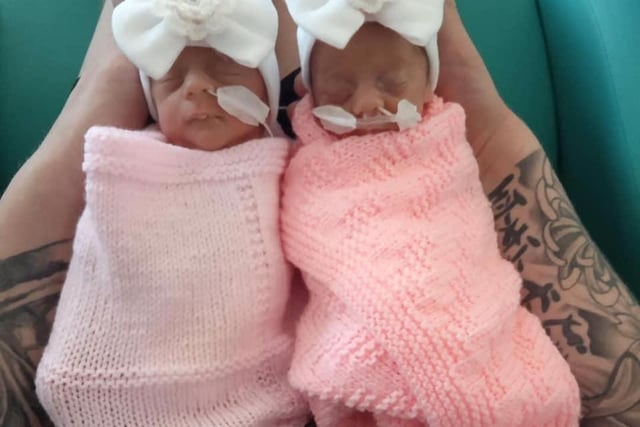 Sian Walsh and Nick Brown, from Blackpool, were treated to these girls, born on May 6.They weighed 3lbs and 2lb 3oz respectively.