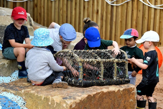The pre-schoolers are having a whale of a time and to add to the fun, the new facility also boasts a new two storey beach hut classroom, covered play areas and adventure playground, as well as direct access to the banks of the river.
