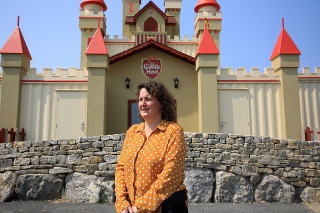 Julie Dalton, managing director of the site, outside The Castle Hotel.
