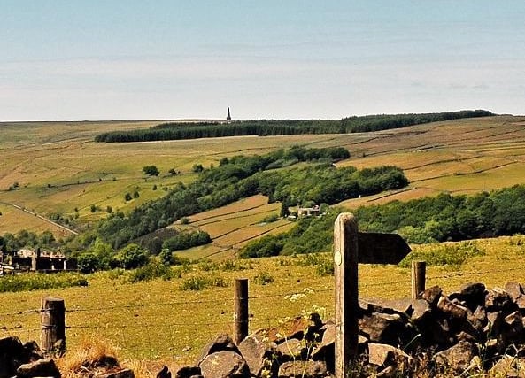 Crag Vale, taken from Coppy Nook Lane, by Peter Sykes