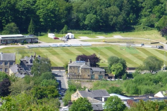 Todmorden Cricket Club viewed from Todmorden Golf Club on a glorious summer day by Ernie Rogan.