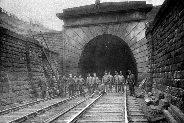 Pictured is the Horsforth potal of the Athington tunnel, constructed between 1845 and 1849 by the Leeds and Thirsk Railway. 24 people were killed during its construction.