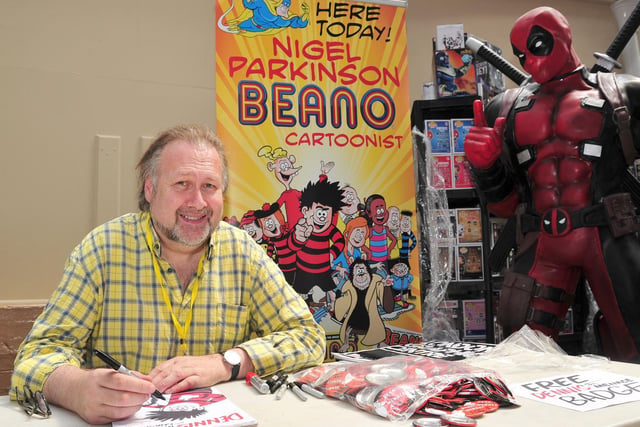 Nigel Parkinson Beano Cartoonist at Blackpool Comic Con