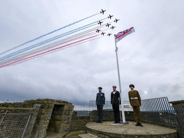 The castle ceremony. Photo: Crown Copyright 2020.