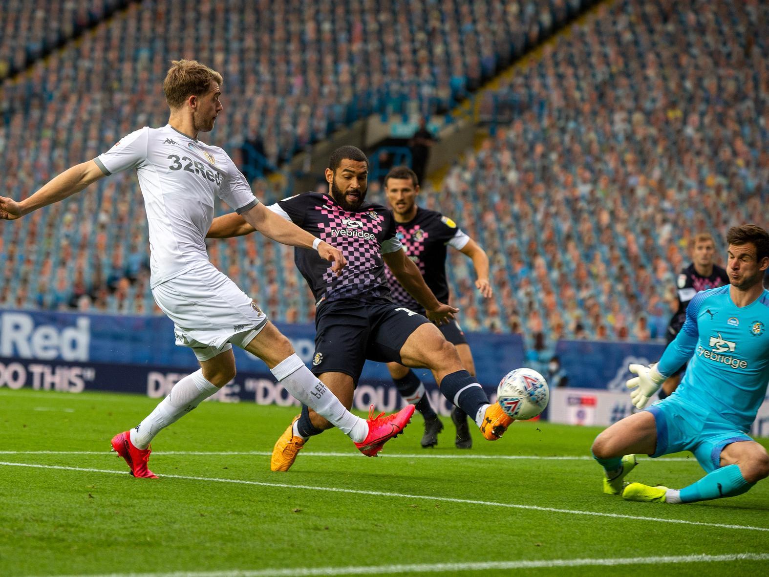 A fine pass from Tyler Roberts fashioned the early chance. Picture by Bruce Rollinson.