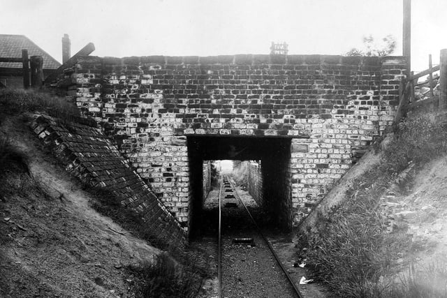 Osmonthorpe Lane with bridge over railway line. The lane was specifically to carry coal from the local pits.