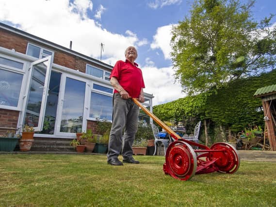 Stan Hardwick from Filey with a 1909 Dillie McGuire, the only one in existence