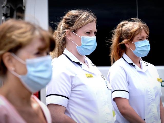 Photos from the two-minute silence at Scarborough Hospital. Pictures by Richard Ponter.
