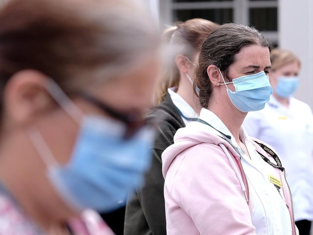 Photos from the two-minute silence at Scarborough Hospital. Pictures by Richard Ponter.