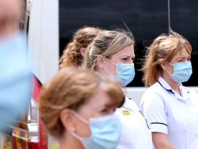 Photos from the two-minute silence at Scarborough Hospital. Pictures by Richard Ponter.