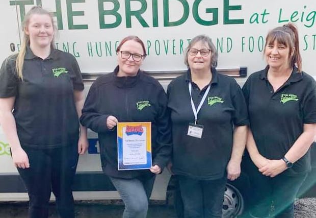 Catherine Roberts said:
Our amazing team at The Bridge, who stepped in when the supermarkets couldnt and moved away from our regular food business and delivered parcels to people in need. Working 7 days in the beginning, delivering 80 food parcels a day. We were also joined by a little army of volunteer drivers who showed up every day to help.