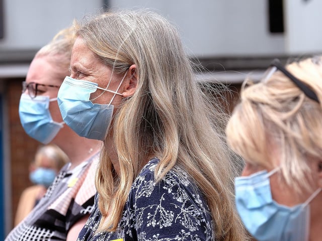 Photos from the two-minute silence at Scarborough Hospital. Pictures by Richard Ponter.