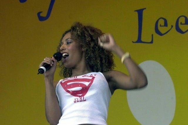 Mel B performed after releasing her debut solo album Hot. The album's lead single I Want You Back charted at number one on the UK Singles Chart, and was included on the soundtrack for the 1998 film Why Do Fools Fall in Love.
