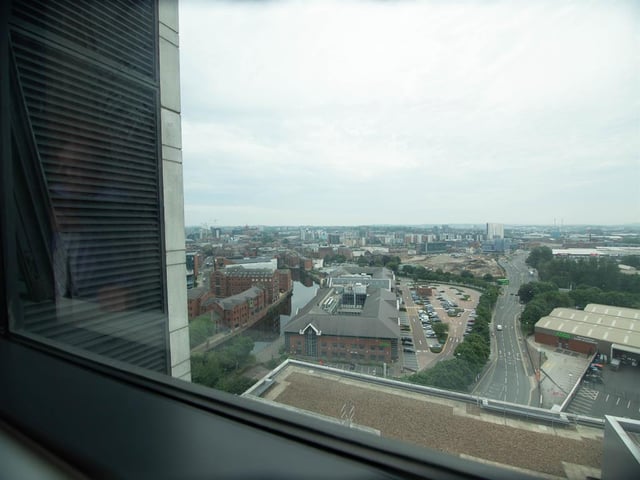 The view from the windows of the flat.