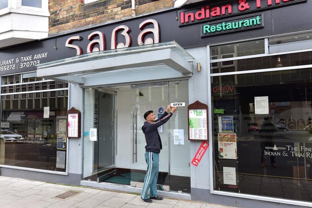 Saba Thai and Curry Lounge in St Thomas Street opens up ready for customers.