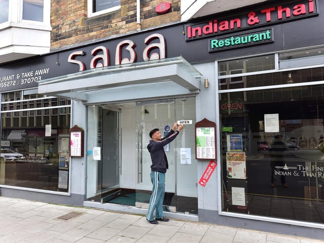 Saba Thai and Curry Lounge in St Thomas Street opens up ready for customers.