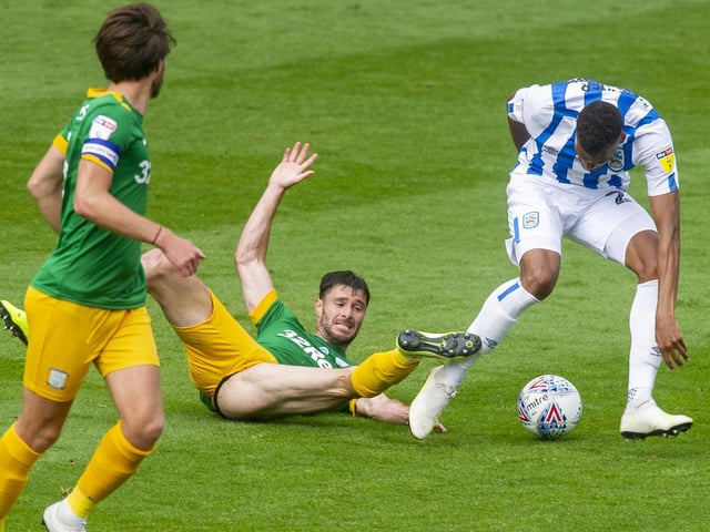 The left-back dealt well with Huddersfields attack down his side. Got forward when he could and put in a good shift.