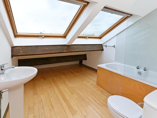 There are two bathrooms in the flat.