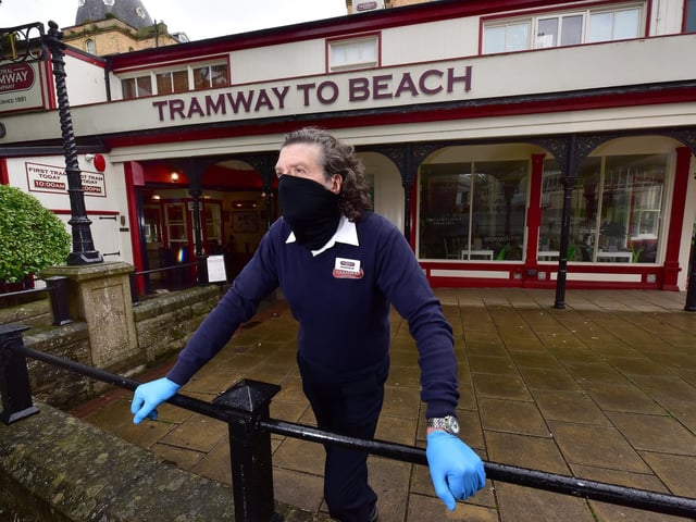 Andrew Martin awaits customers