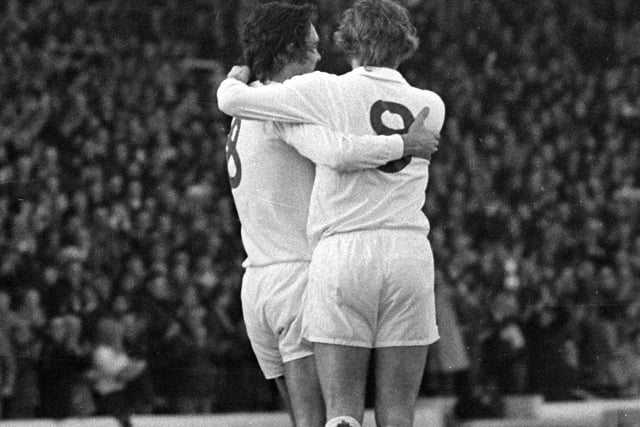 Goals from Mick Jones and Joe Jordan were enough to edge out Southampton at Elland Road in January 1974.