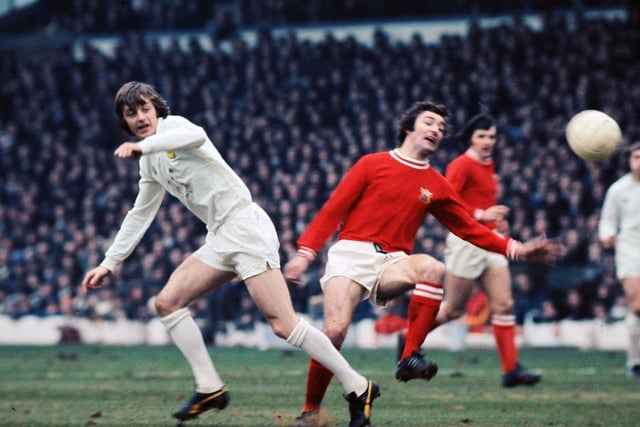 FA Cup fifth round replay action at Elland Road as the Whites were knocked out by Bristol City at Elland Road in February 1974.