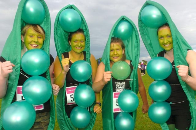 The Race for Life at Lawson Road playing fields in Blackpool. Pictured left to right are Christa Brown, Samantha Gregson, Emma Lund and Nicola Gregson