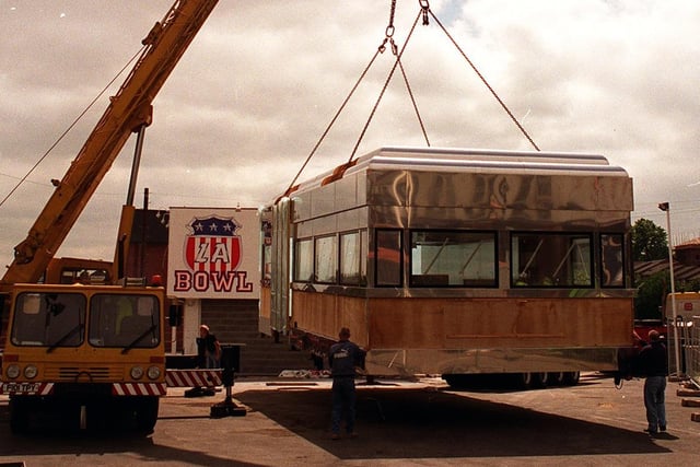 The Loose Moose Diner was moved to a new home at Sheepscar.