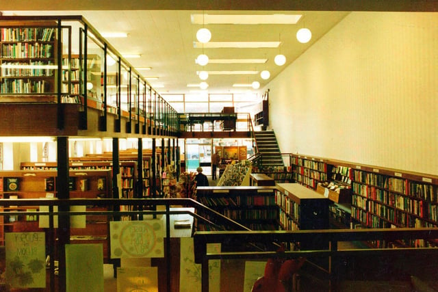 Inside Pudsey Branch Library on Church Lane, taken probably around the mid to late 1980's. The Library was built in 1963 and opened to the public on January 13, 1964.