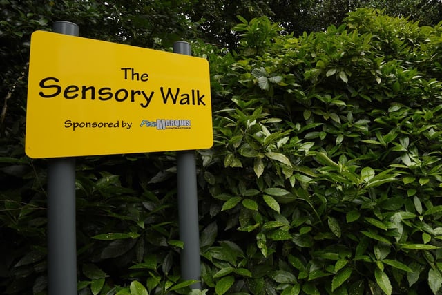 The start of the Sensory Walk in the grounds of The Space Centre.
