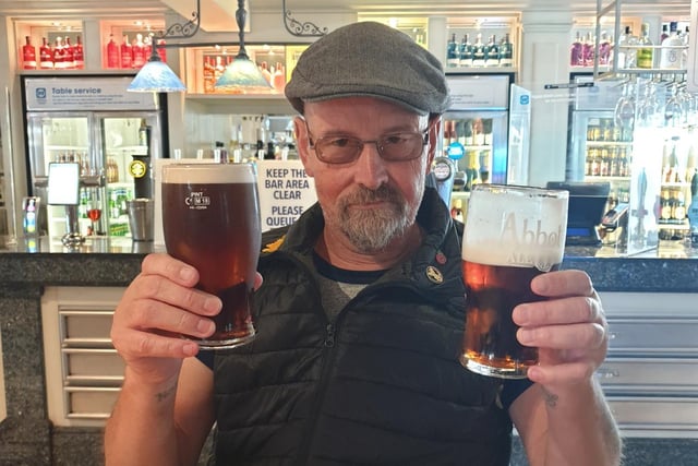 Stuart Lucas has a first drink in Hemsworth